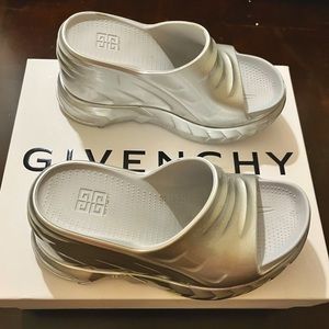Givenchy Silver Metallic Marshmallow